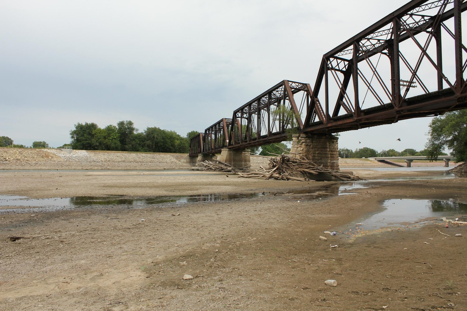 Looking east